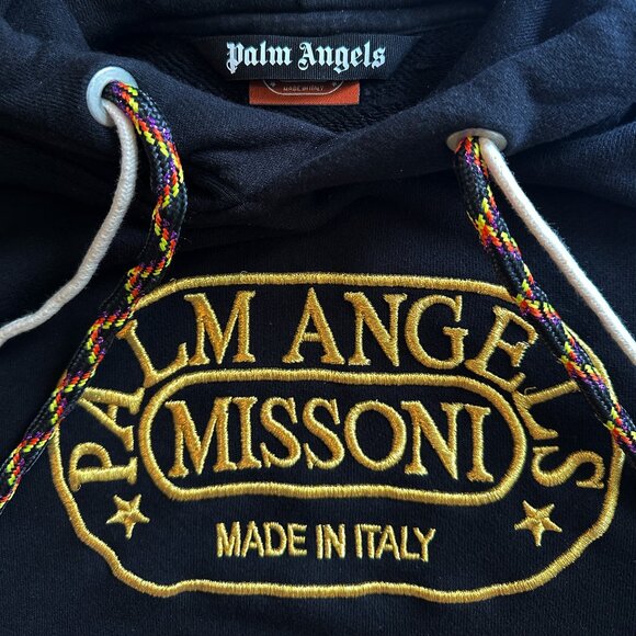 Palm Angels x Missoni Heritage logo-print relaxed hoodie - Picture 2 of 3